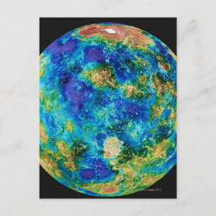 Carte Postale Vénus sous fausse couleur