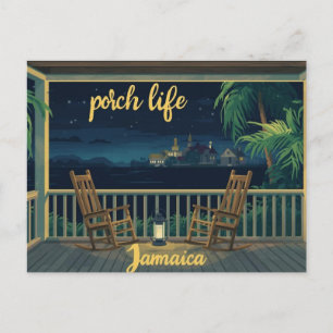 Carte Postale Véranda de Jamaïque, vie soirs 