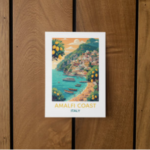 Carte Postale Verger de citrons vintage de la côte d'Amalfi Ital