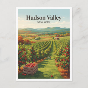 Carte Postale Verger de pommiers de la vallée de l'Hudson Warwic