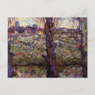 Carte Postale Verger en fleurs, Arles de Vincent van Gogh