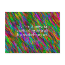 Carte postale Vérité Orwellienne