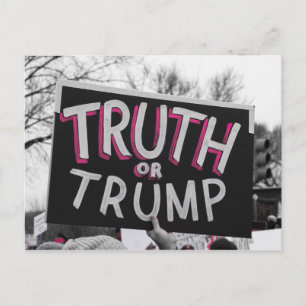 Carte postale Vérité ou Trump