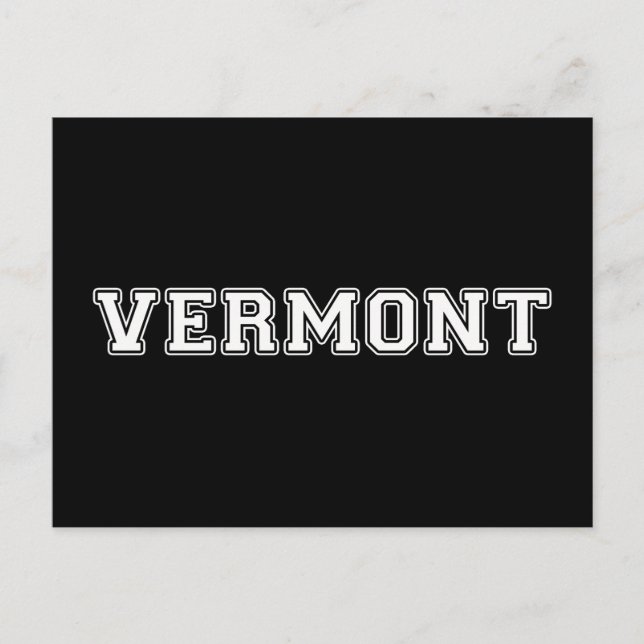 Carte Postale Vermont (Devant)