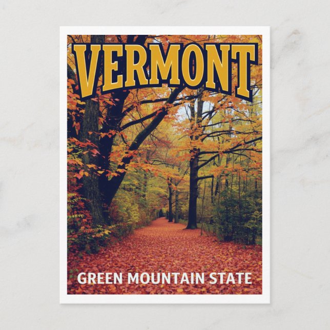 Carte Postale Vermont État de la Montagne Verte (Devant)