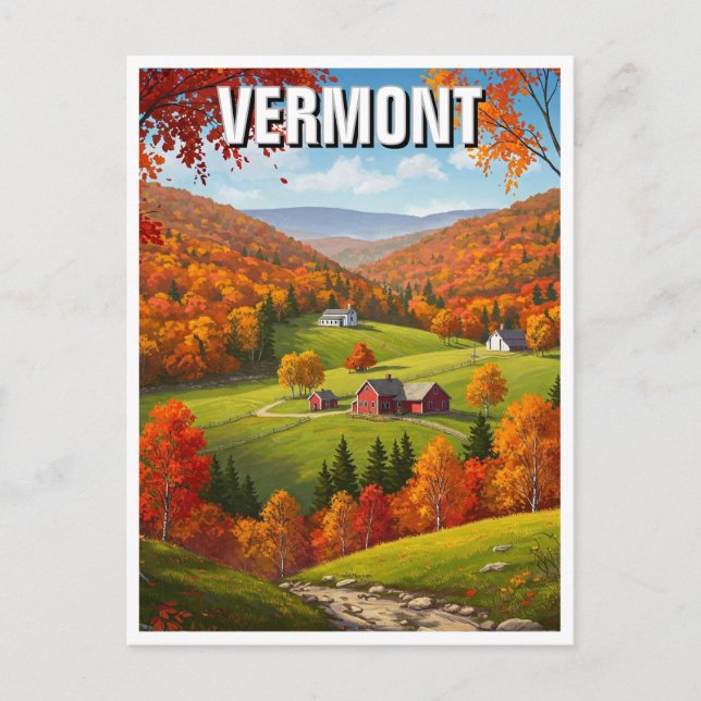 Carte Postale Vermont Travel (Devant)