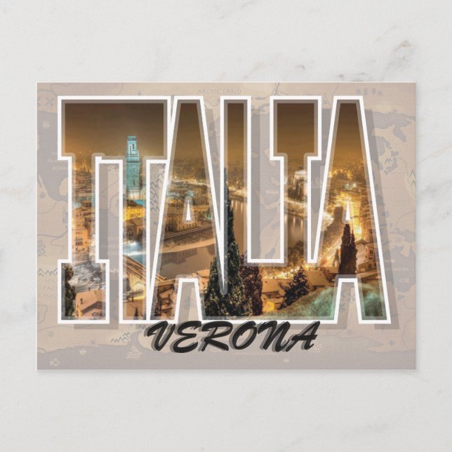 Carte postale Vérone, Italie (Devant)