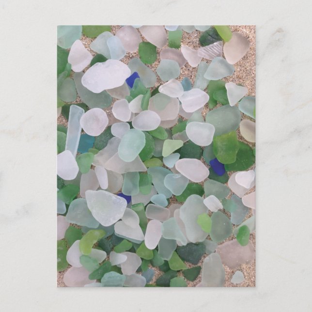 Carte Postale Verre marin de l'océan (Devant)