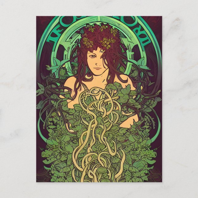 Carte Postale Verre teinté de Mère Terre  (Devant)