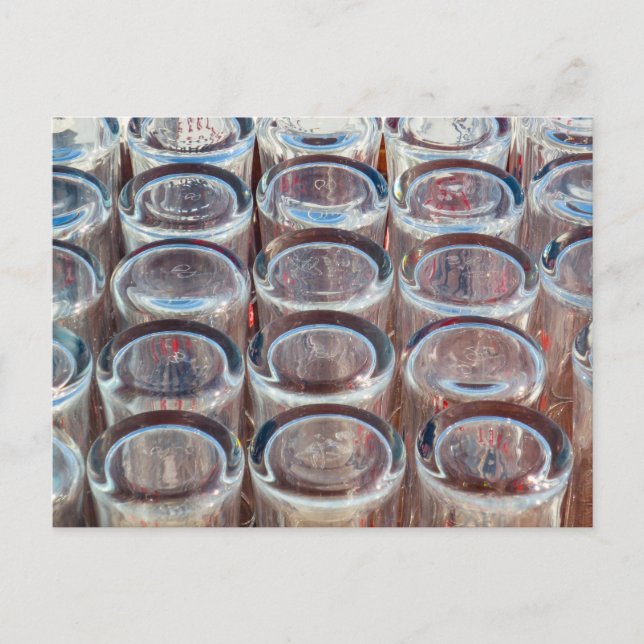 Carte Postale Verres de boisson Abstraits (Devant)