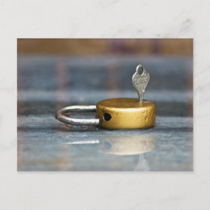 Carte Postale Verrouillage et photo clé