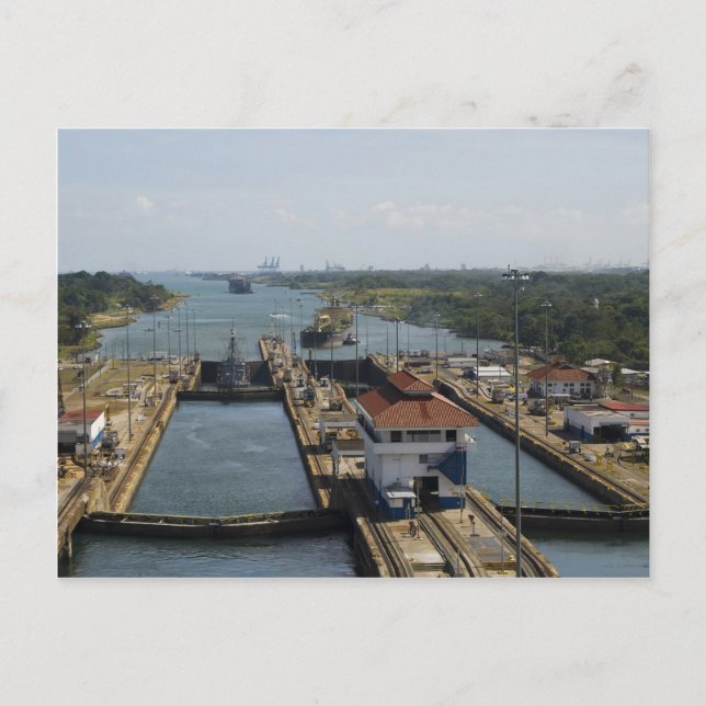 Carte Postale Verrouillages de Gatun 7 (Devant)