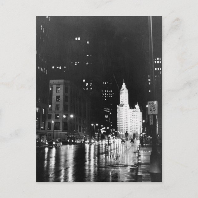 Carte Postale vers 1954 : Vue sur Michigan Avenue (Devant)
