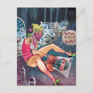 Carte postale vers de terre