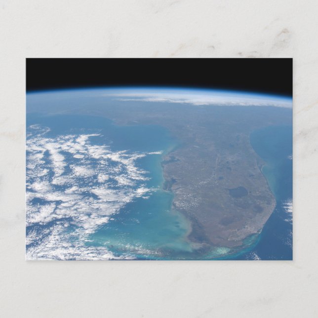 Carte Postale Vers le nord de la péninsule de Floride. (Devant)