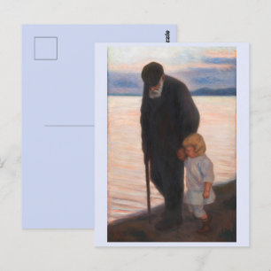 Carte Postale Vers le soir, Hugo Simberg