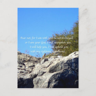 Carte Postale Versets de la Bible Citation Inspirationnelle Isaï