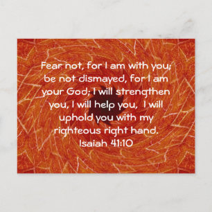 Carte Postale Versets de la Bible Citation Inspirationnelle Isaï