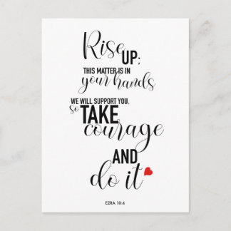 Carte Postale Version longue du devis "Rise Up"