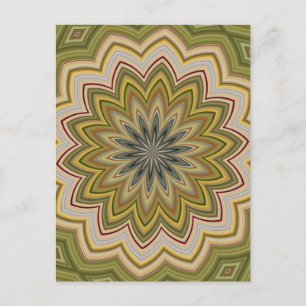 Carte Postale Vert Abstrait