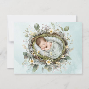 Carte postale Vert Bébé mignon