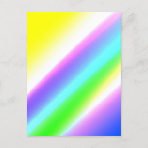 Carte Postale Vert bleu arc-en-ciel texture abstraite motif art 