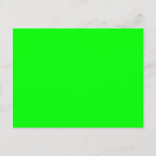Carte Postale Vert Citron Clair Uni