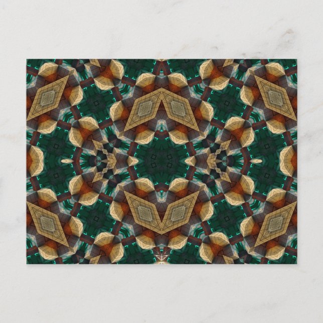 Carte Postale Vert dimensionnel (Devant)