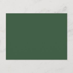 Carte Postale Vert émeraude foncé uni