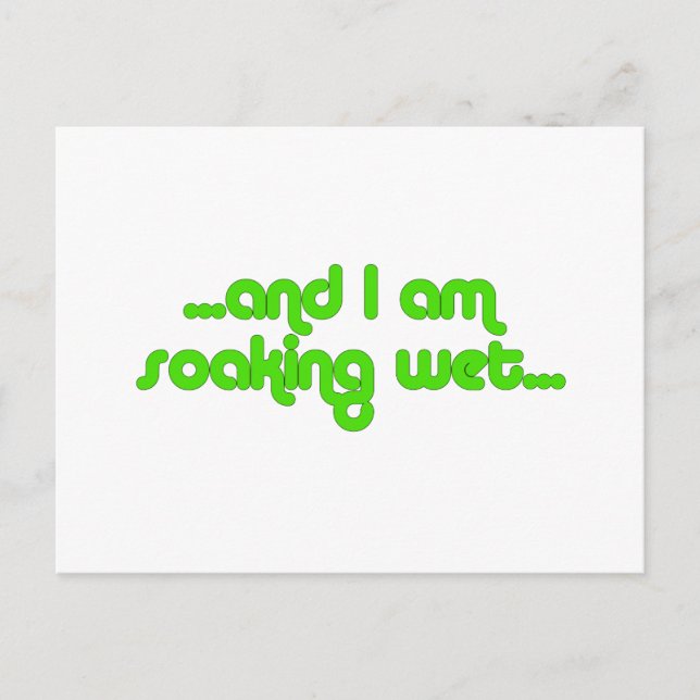 Carte Postale Vert humide (Devant)