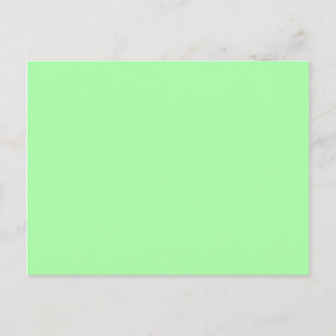 Carte Postale Vert Menthe Uni