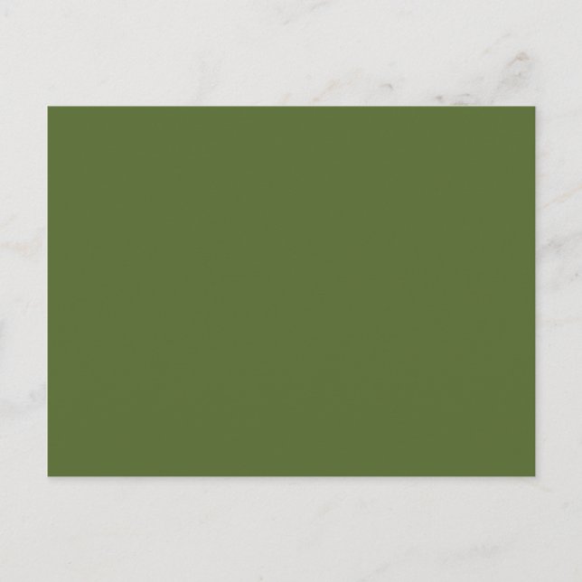 Carte Postale Vert olive foncé uni (Devant)