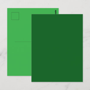 Carte Postale Vert Sapin de Forêt Uni