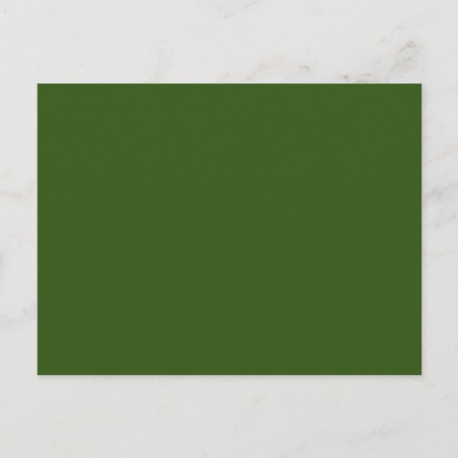 Carte Postale Verte de la planète, Vert de l'ombre, Highland, (Devant)