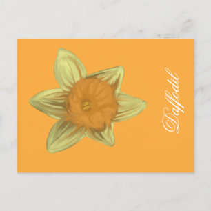 Carte postale Verticale Daffodique orange
