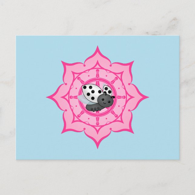 Carte Postale Vesak Bouddha Ladybug (Devant)