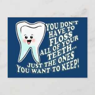 Carte Postale Vêtements de prosthodontistes amusants
