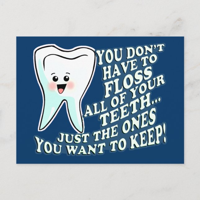 Carte Postale Vêtements de prosthodontistes amusants (Devant)
