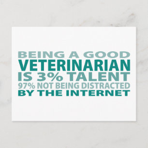 Carte Postale Vétérinaire 3% Talent