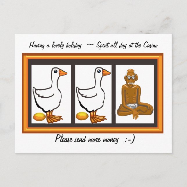 Carte Postale Veuillez envoyer de l'argent (Devant)