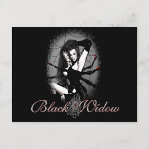 Carte Postale Veuve noire