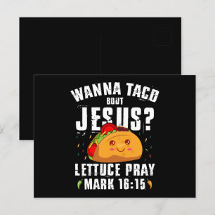Carte Postale Veux Taco Sur Jésus Cinco de Mayo Chrétien 