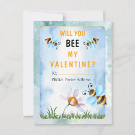 Carte Postale Veux-tu BEE ma salle de classe de Saint Valentin ?