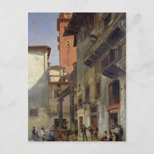 Carte Postale Via Mazzanti, Vérone, 1880