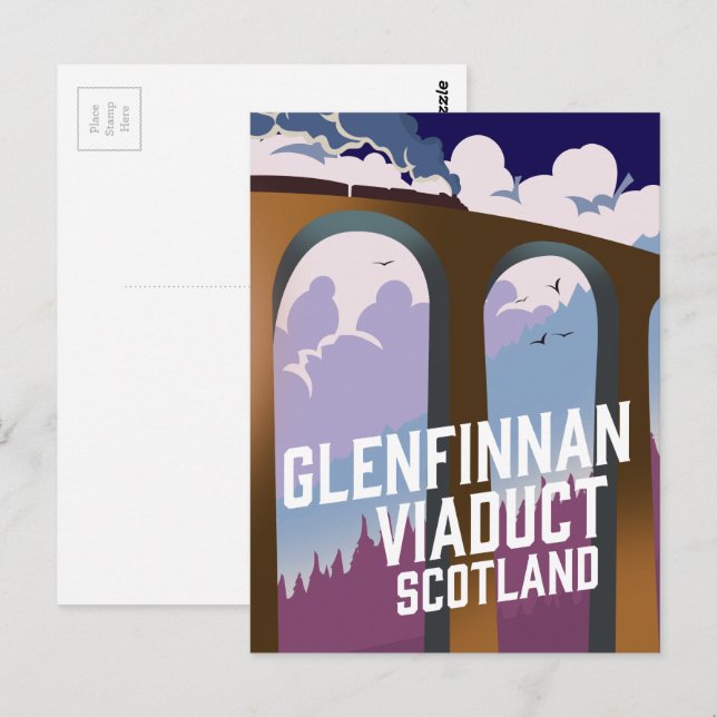 Carte Postale Viaduc de Glenfinnan Écosse (Devant / Derrière)