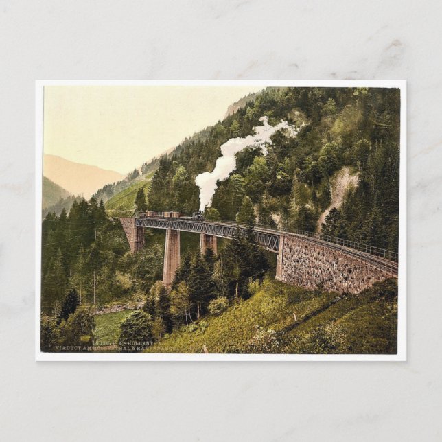 Carte Postale Viaduc et gorge, Hollenthal, Forêt-Noire, Baden (Devant)