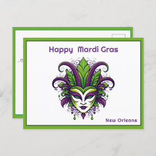 Carte Postale 💚 💜 💛 Vibrance de Mardi Gras