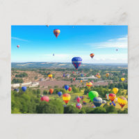 Carte postale Vibrant Balloon Fiesta