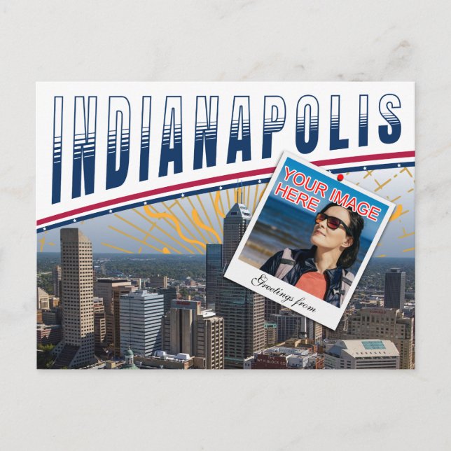 Carte Postale Vibrant Indianapolis Indiana Photo Collage (Devant)