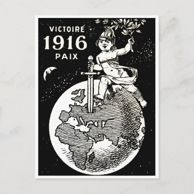 Carte Postale Victoire française de la Première Guerre mondiale (Devant)